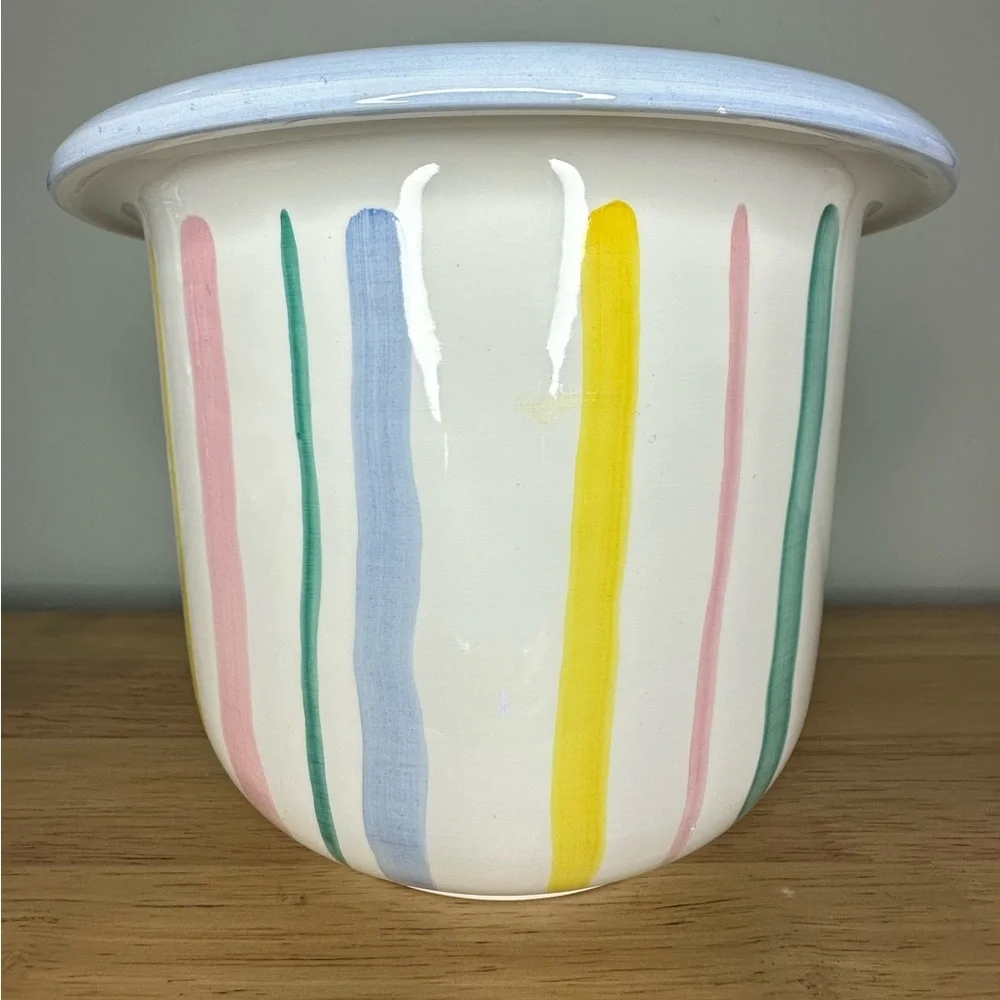 Fantasy by Toscany multicolored hand painted in Italy large‎ vase or planter